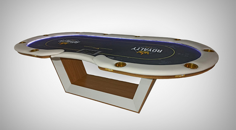 Mesa de Poker com Rack de Fichas e Gaveta de Rake - L15